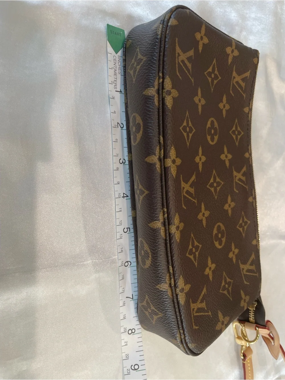 Louis Vuitton Pochette Accessoires M82766 Monogram Chain Strap Full Set